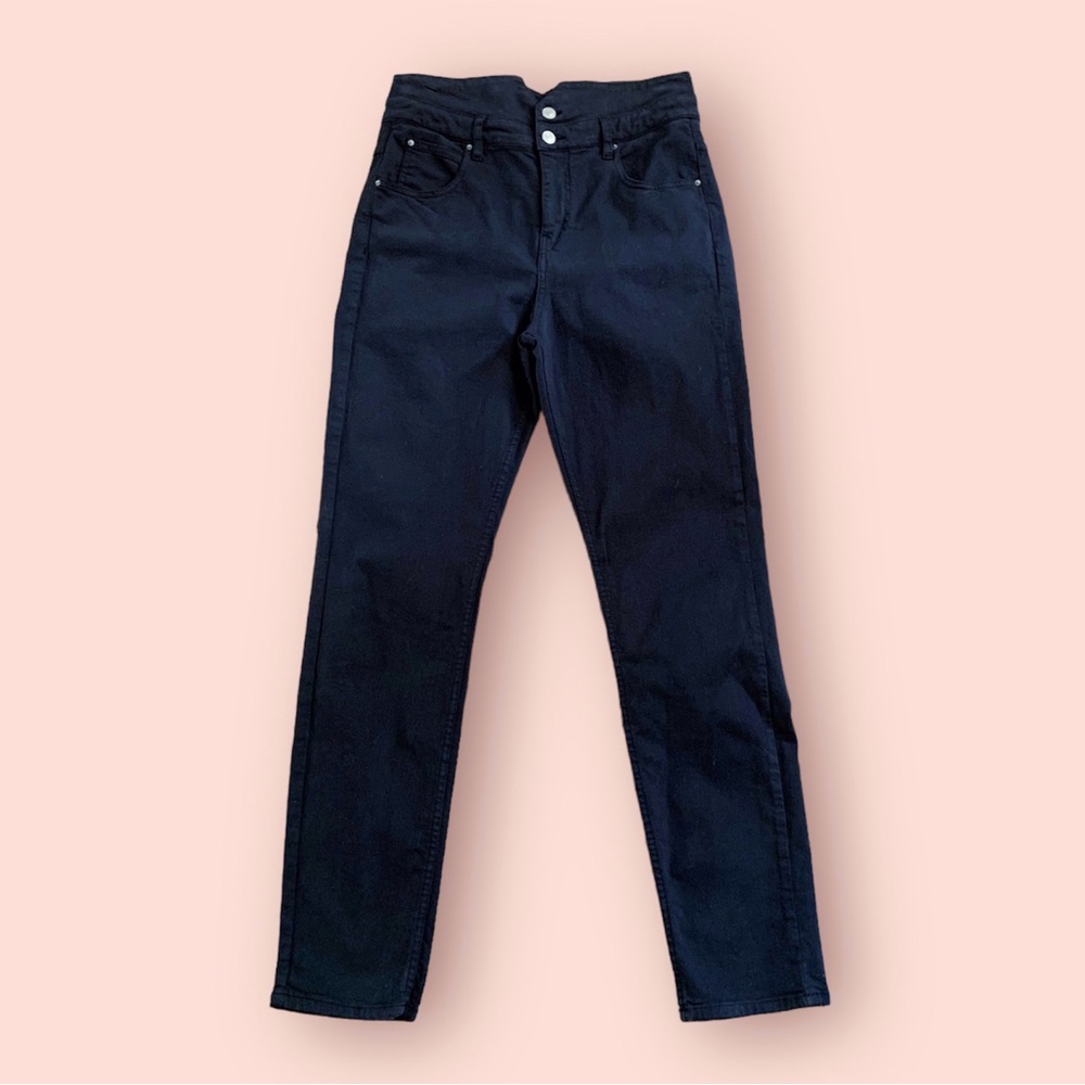 Isabel Marant Etoile Women's 10 US Earley Jeans Slim-Leg High Rise Waist Notched